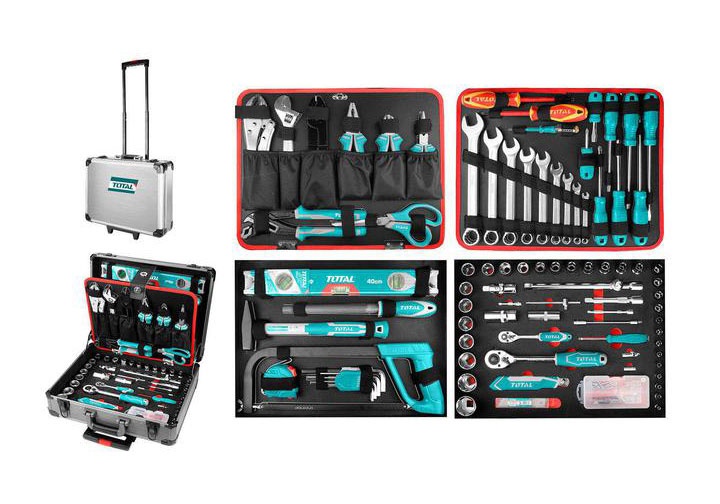 Bộ đồ nghề vali kéo 147 chi tiết TOTAL THKTHP21476