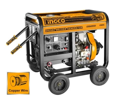 Máy phát điện và hàn dùng dầu Diesel Ingco GDW65001